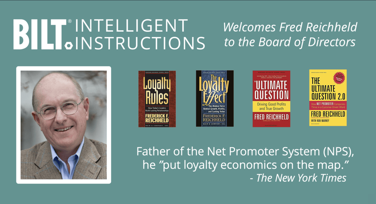 Fred Reichheld to join Board of Directors of BILT Inc: Father of NPS identifies customer experience “booster rocket”